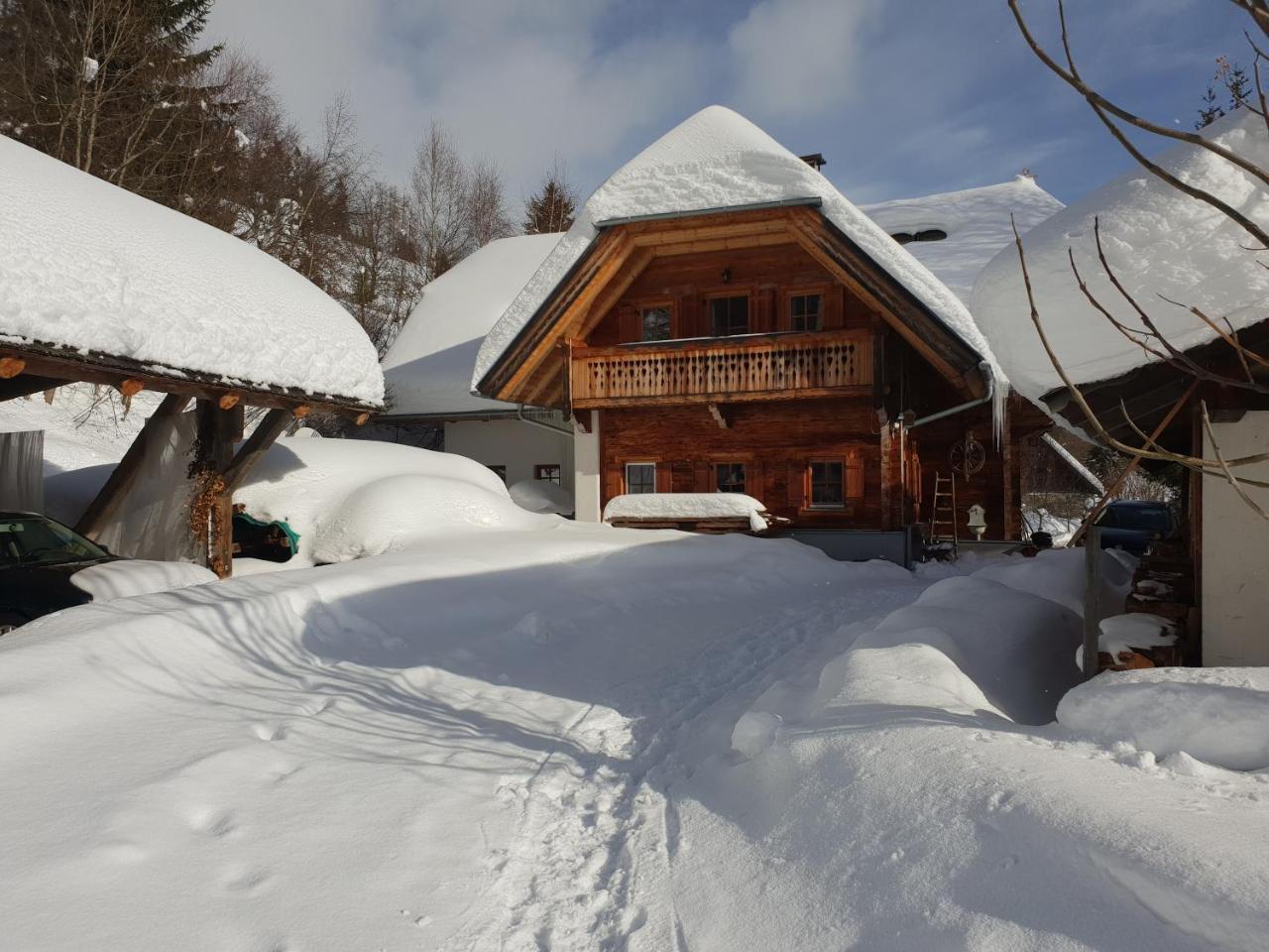 Waldheimathuette Villa Sankt Kathrein am Hauenstein ภายนอก รูปภาพ