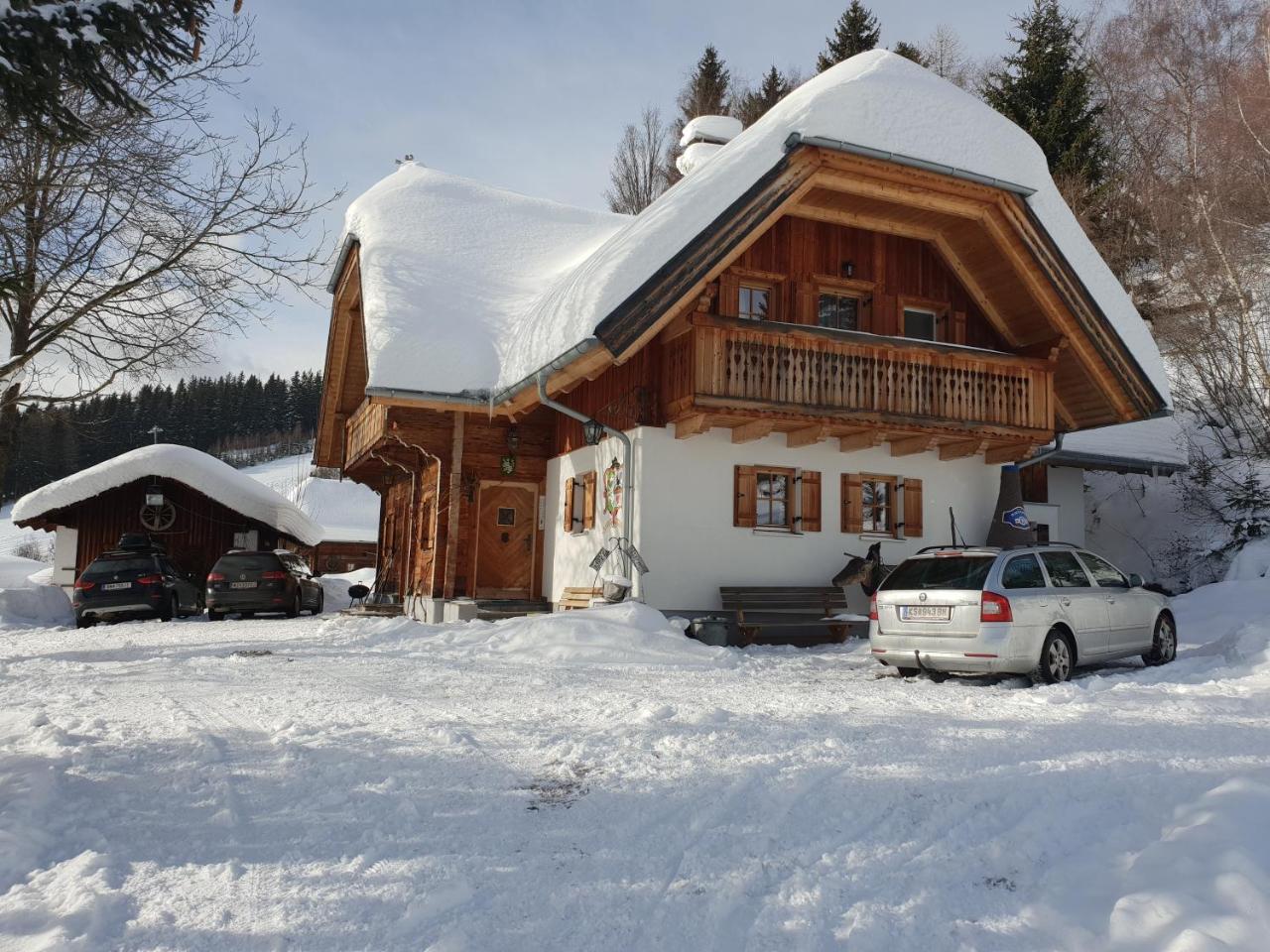 Waldheimathuette Villa Sankt Kathrein am Hauenstein ภายนอก รูปภาพ
